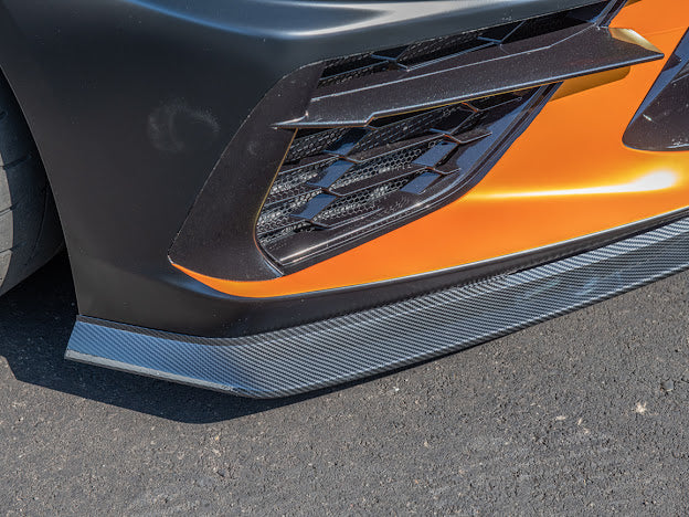 2020+ CORVETTE C8 STINGRAY & Z51 | Z06 Z07 PERFORMANCE FRONT LIP SPLITTER & CANARDS GROUND EFFECTS
